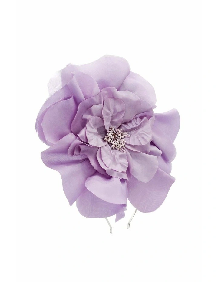 Cindy Fascinator in Lilac Purple image 3