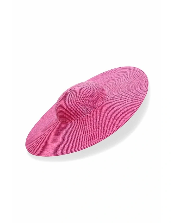 Mona Racewear Plate Hat in Hot Pink image 4