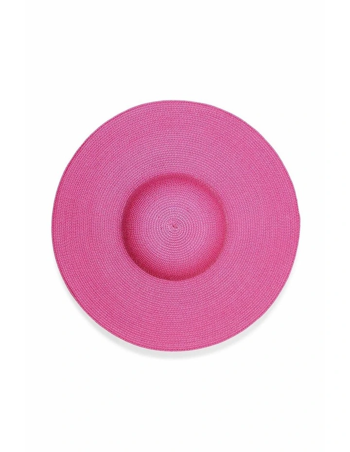 Mona Racewear Plate Hat in Hot Pink image 5