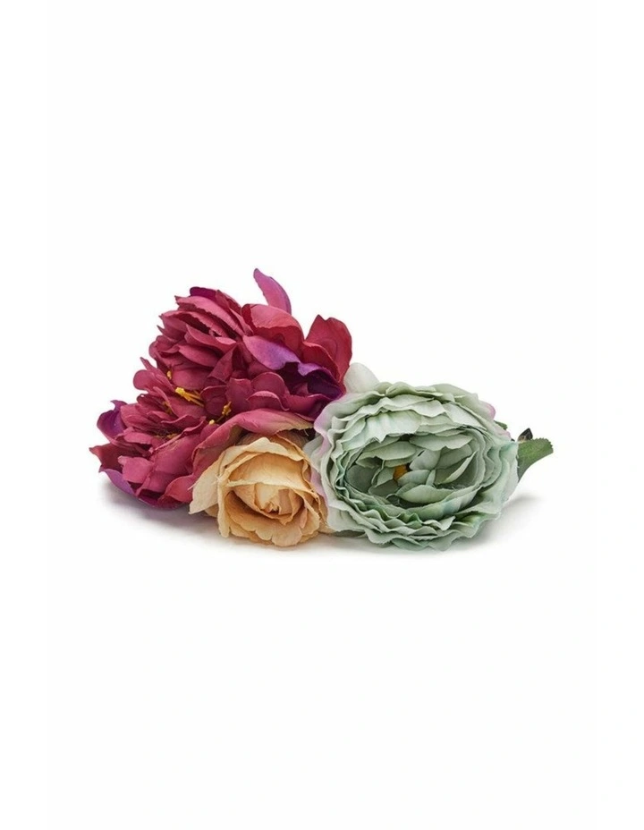 Rina Flower Crown in Purple Red image 2