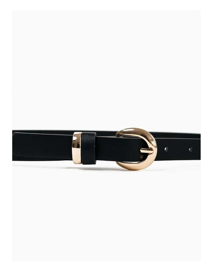 Paloma Thin Belt - Black image 3