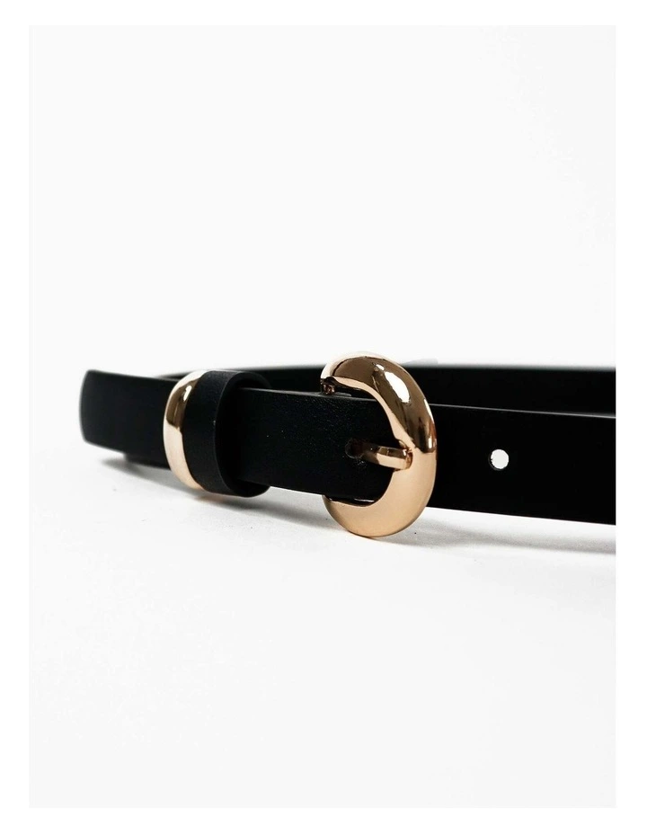 Paloma Thin Belt - Black image 4