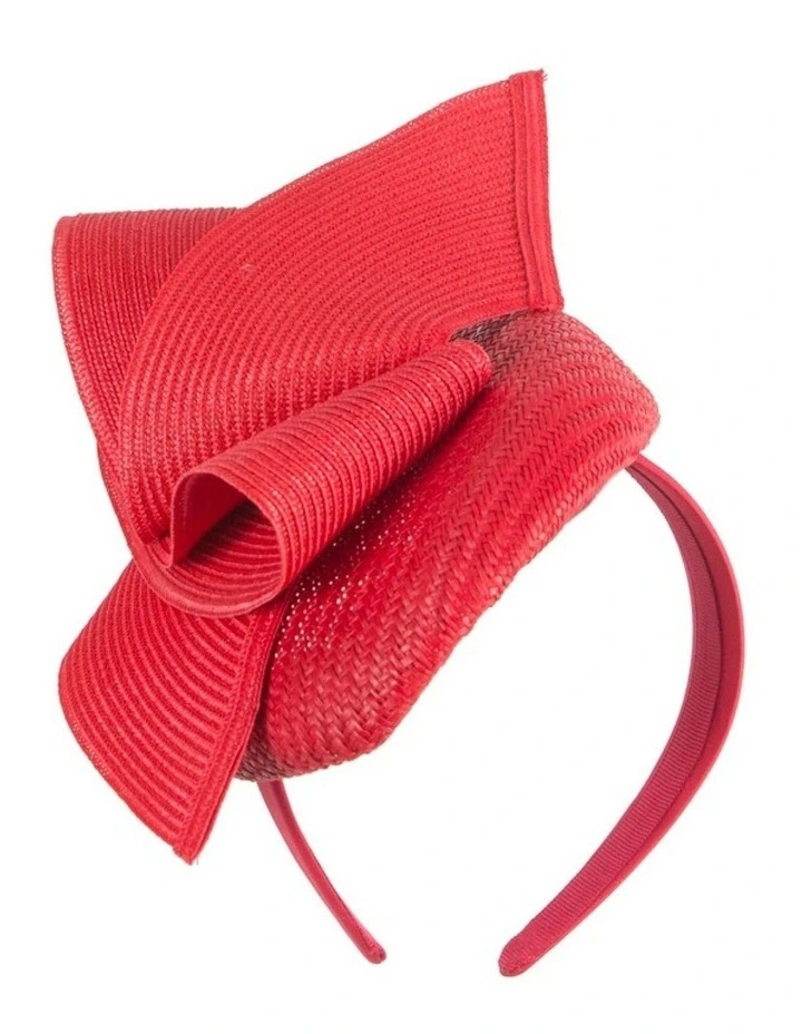 Red pillbox fascinator by Fillies Collection S324R image 1