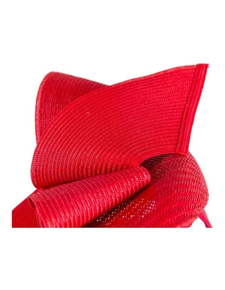 Red pillbox fascinator by Fillies Collection S324R image 4