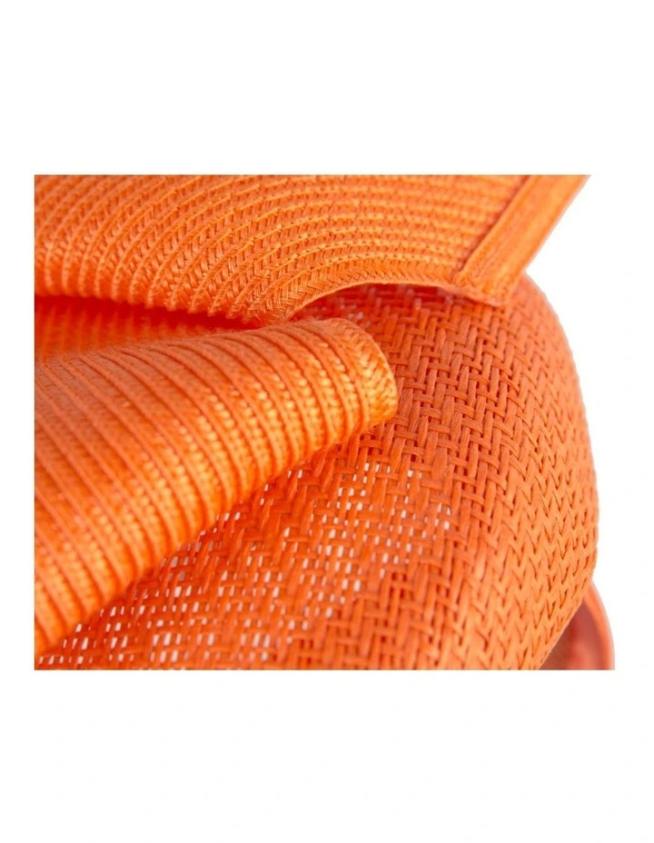 Orange pillbox fascinator by Fillies Collection S324OR image 4