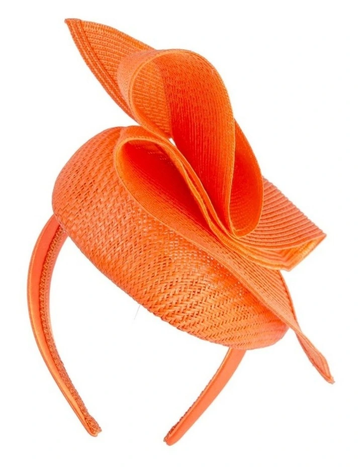 Orange pillbox fascinator by Fillies Collection S324OR image 5