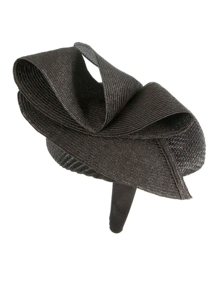 Black pillbox fascinator by Fillies Collection S324B image 3