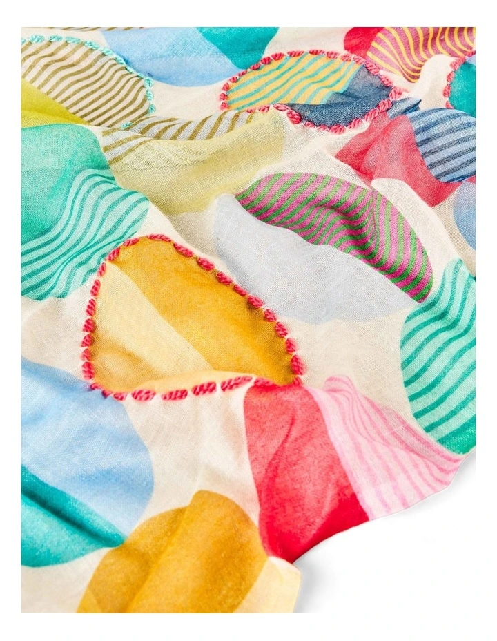 Geometric Circle Scarf - Multi image 3