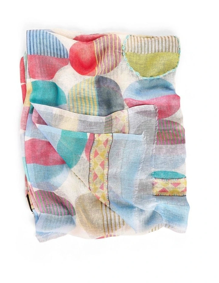 Geometric Circle Scarf - Multi image 4