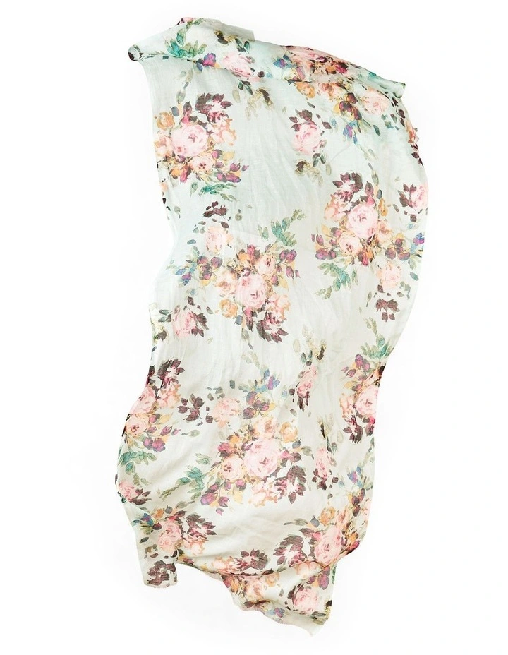 Vintage Floral Scarf - Multi image 2