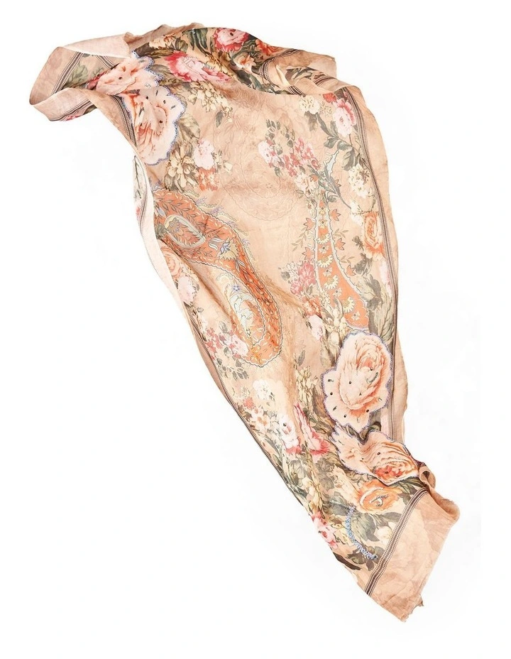 Embellished Roses Scarf - Multi image 2