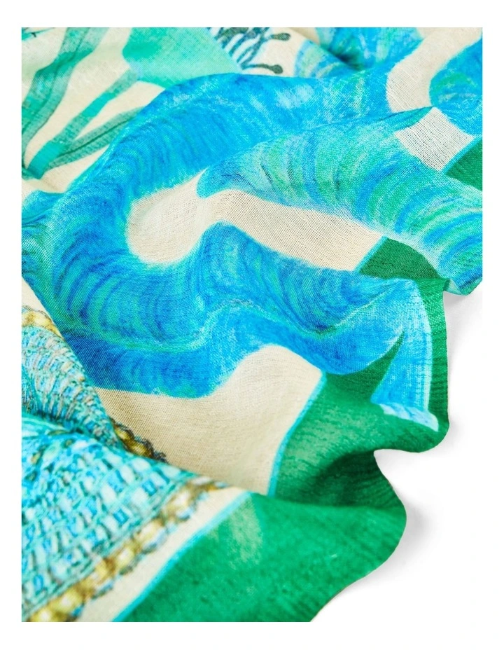 Nature Foliage Scarf - Multi image 3
