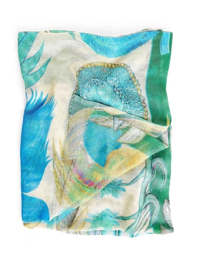 Nature Foliage Scarf - Multi image 4