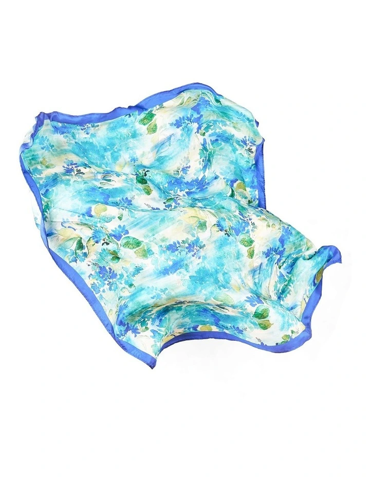 Watercolour Floral Scarf - Multi image 2