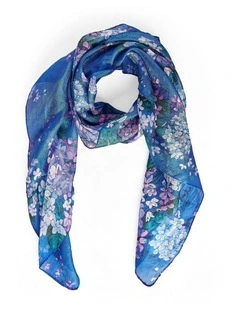 Blooms Scarf - Blue