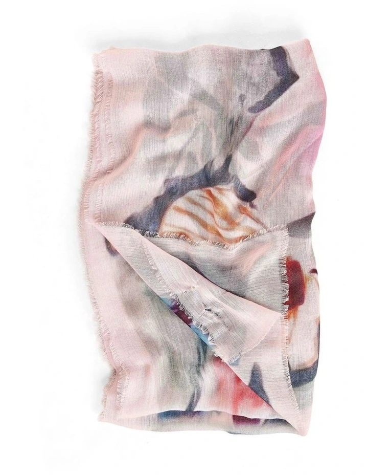 Large Floral Scarf - Multi image 4