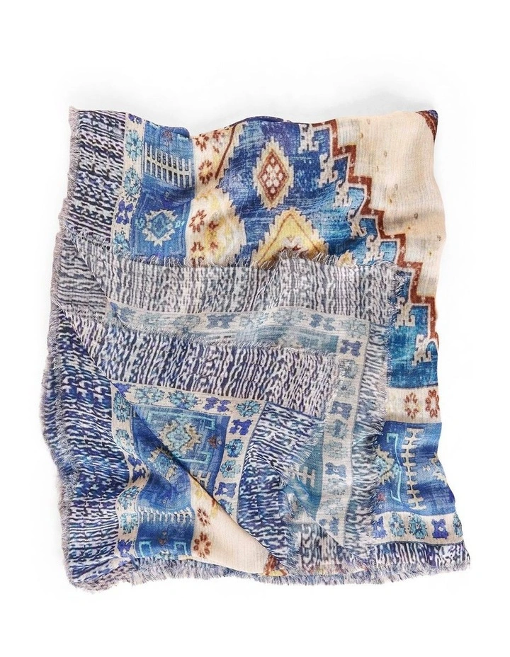 Intricate Frayed Scarf - Multi image 4