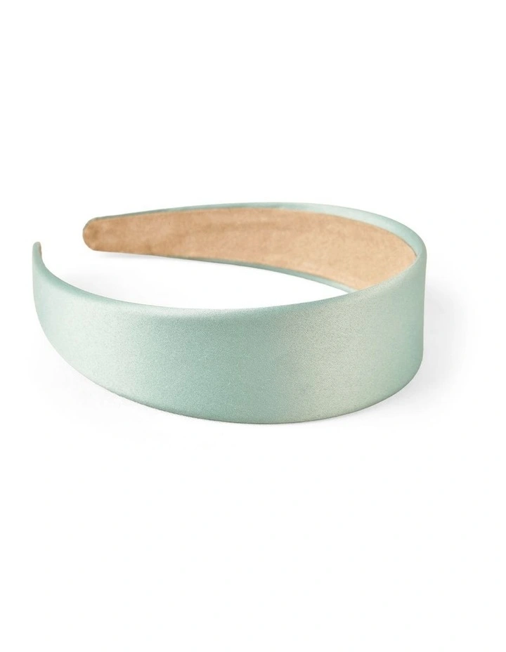 Satin Headband - Mint Green image 2
