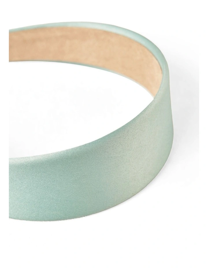 Satin Headband - Mint Green image 5
