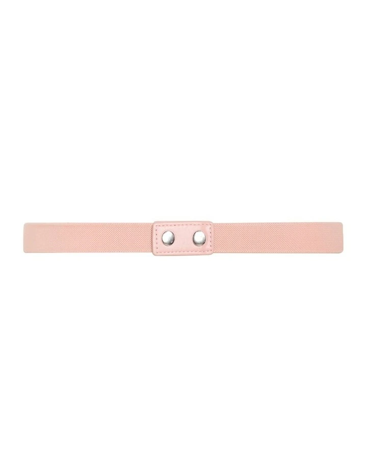 Plus Size Braided Jewel Thin Belt in dusty pink image 2