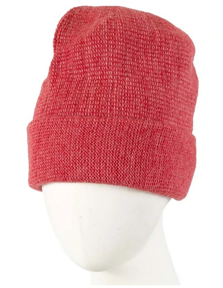 European made woven coral beanie JR001CR image 2