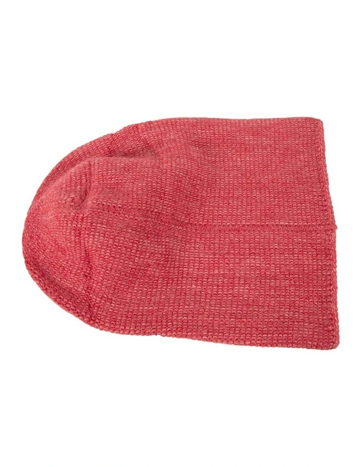 European made woven coral beanie JR001CR image 3