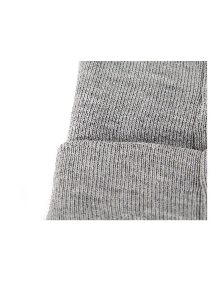 Warm European made light grey beanie JR016LG image 2