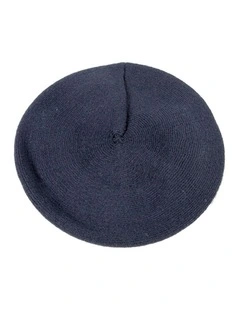 Classic woven navy beret by Max Alexander JR014N