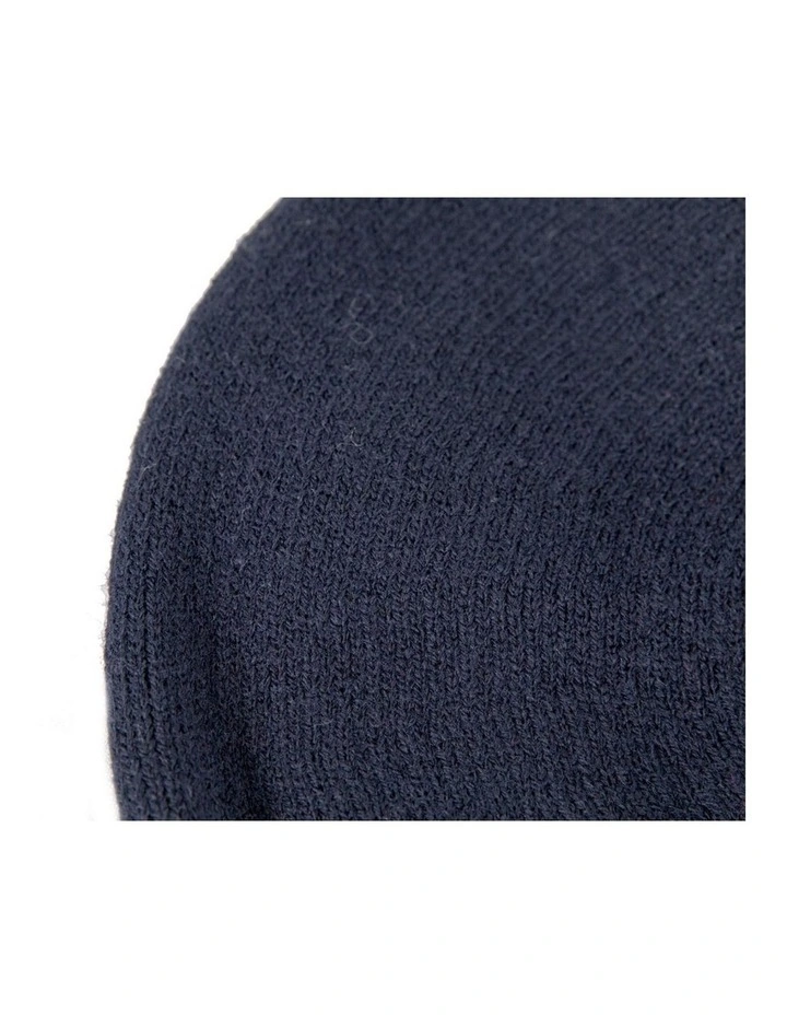 Classic woven navy beret by Max Alexander JR014N image 2