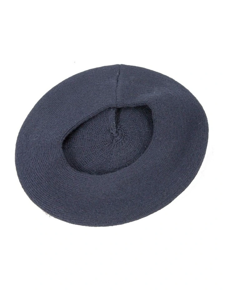 Classic woven navy beret by Max Alexander JR014N image 3