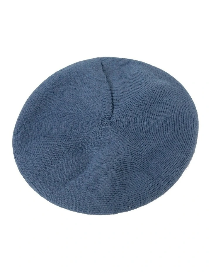 Classic woven denim beret by Max Alexander JR014DN image 1