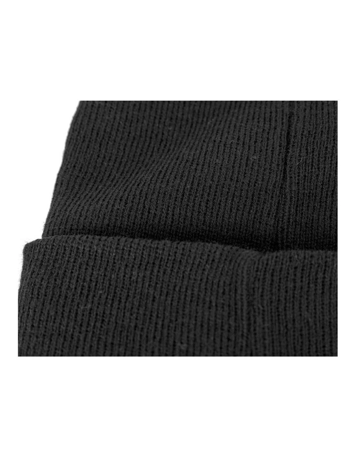 Warm European made black beanie JR016B image 2