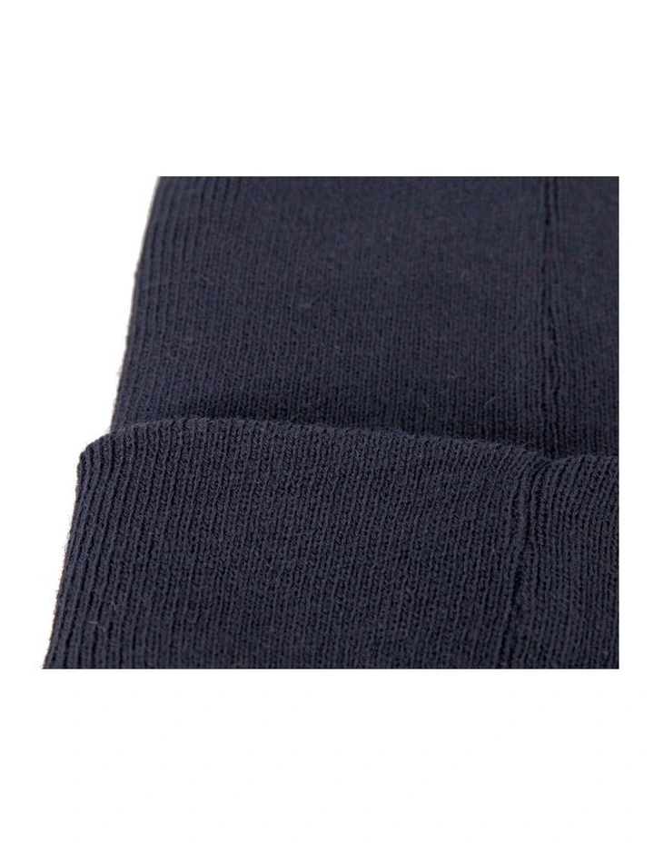 Warm European made navy beanie JR016N image 2