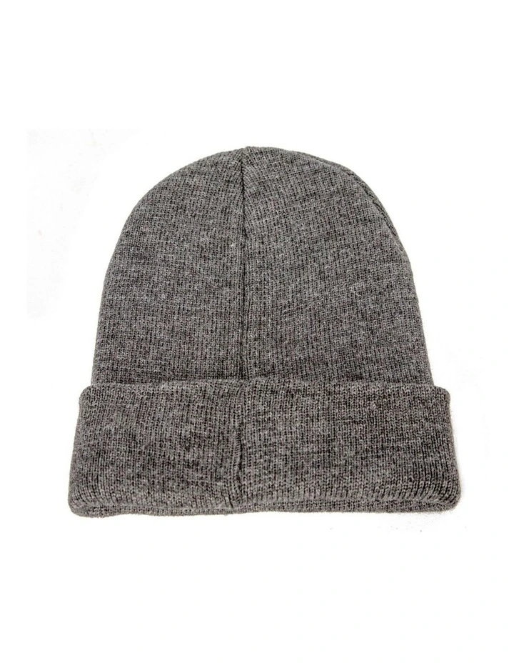 Warm European made dark grey beanie JR016DG image 1