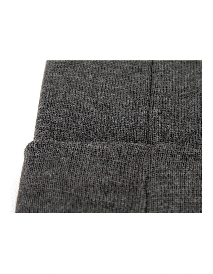 Warm European made dark grey beanie JR016DG image 2