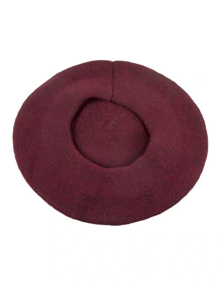 Classic woven wine beret by Max Alexander JR014W image 3