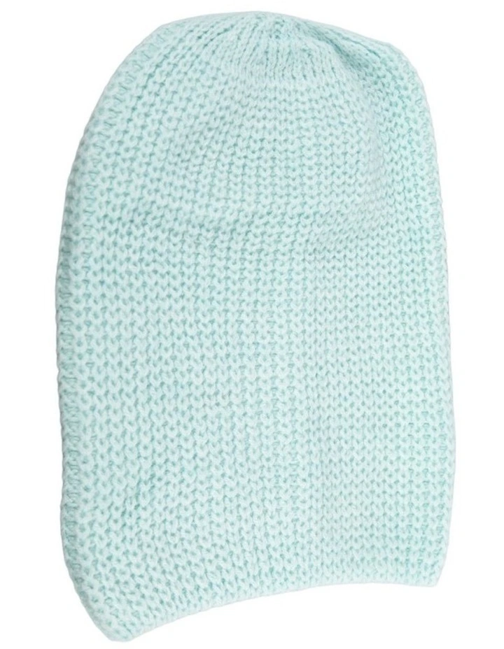 Light Blue Angora Blend Slouchy Beanie Made in Europe JR021LBL image 2