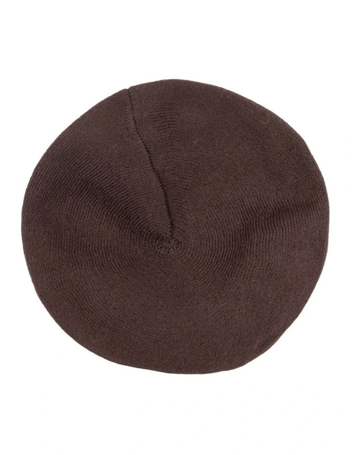 Classic woven brown beret by Max Alexander JR014BR image 1