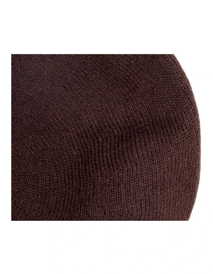 Classic woven brown beret by Max Alexander JR014BR image 2