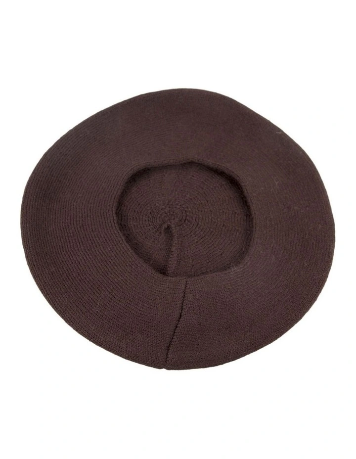 Classic woven brown beret by Max Alexander JR014BR image 3