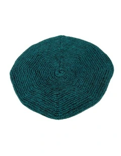 Classic crocheted green beret by Max Alexander JR012G