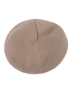 Classic woven beige beret by Max Alexander JR014BE