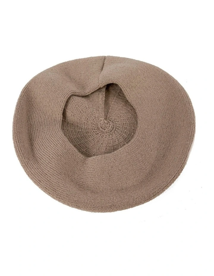 Classic woven beige beret by Max Alexander JR014BE image 3