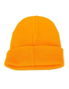 Warm European made yellow beanie JR016Y