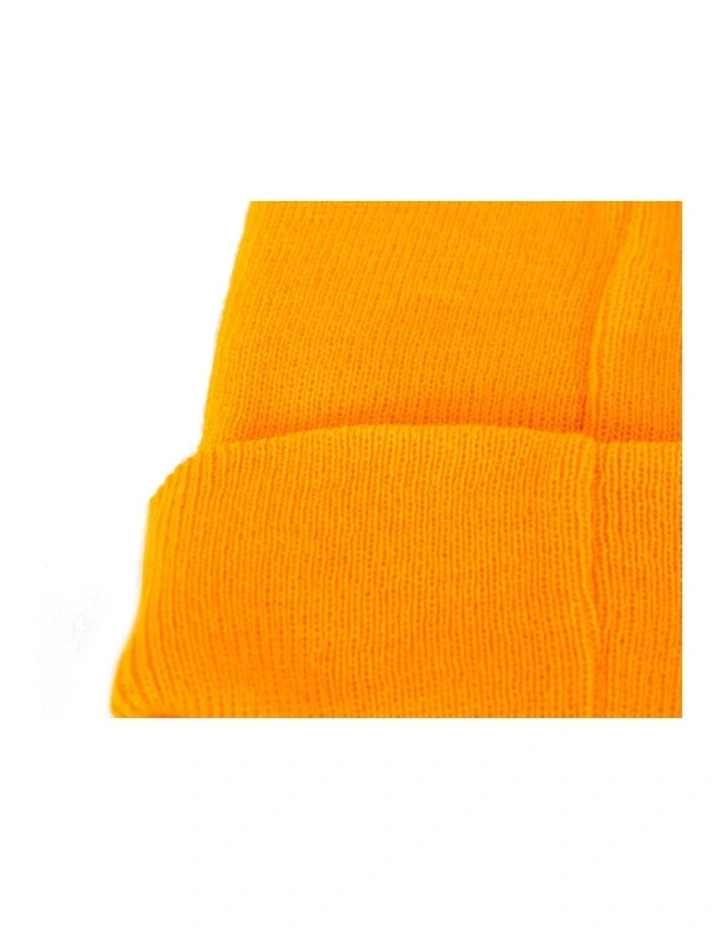 Warm European made yellow beanie JR016Y image 2