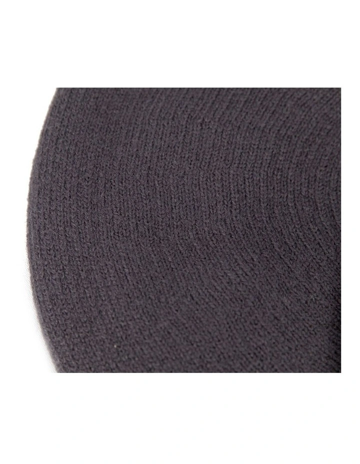 Classic woven dark grey beret by Max Alexander JR014DG image 2