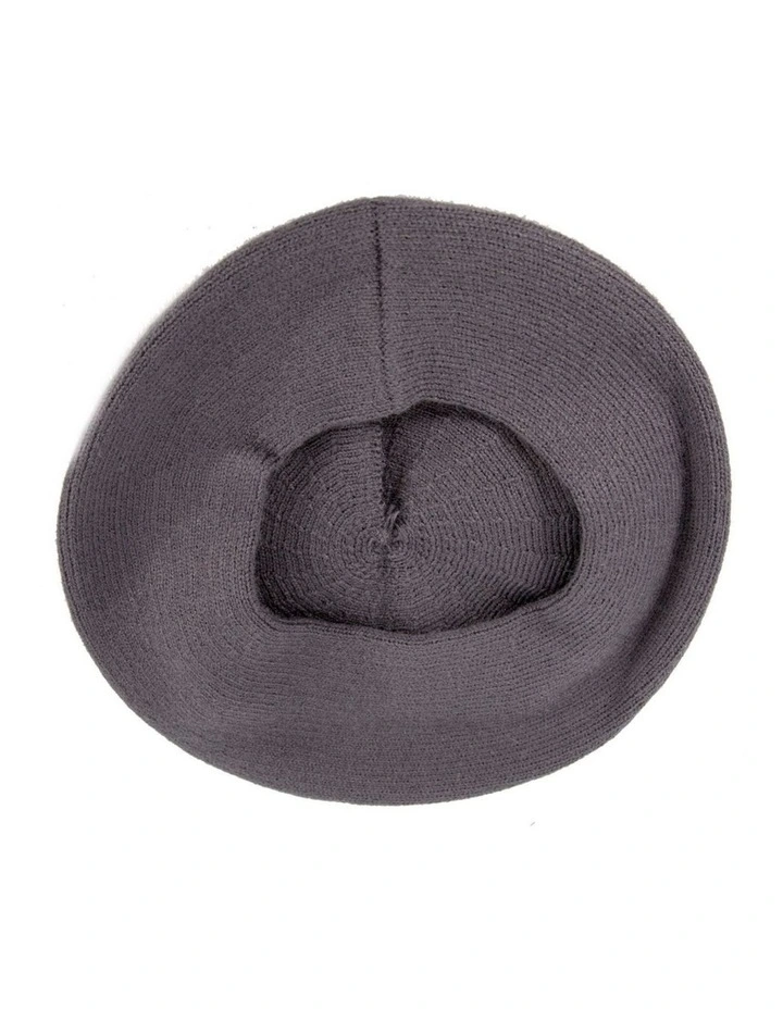 Classic woven dark grey beret by Max Alexander JR014DG image 3