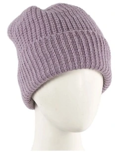 Lilac Angora Blend Slouchy Beanie  Made in Europe JR021LI