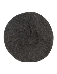 Classic woven charcoal beret by Max Alexander JR014CH