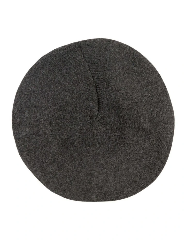 Classic woven charcoal beret by Max Alexander JR014CH image 1